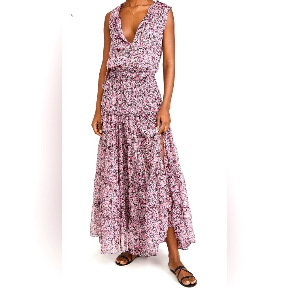 MISA Los Angeles Hollen Chiffon Maxi, size S
